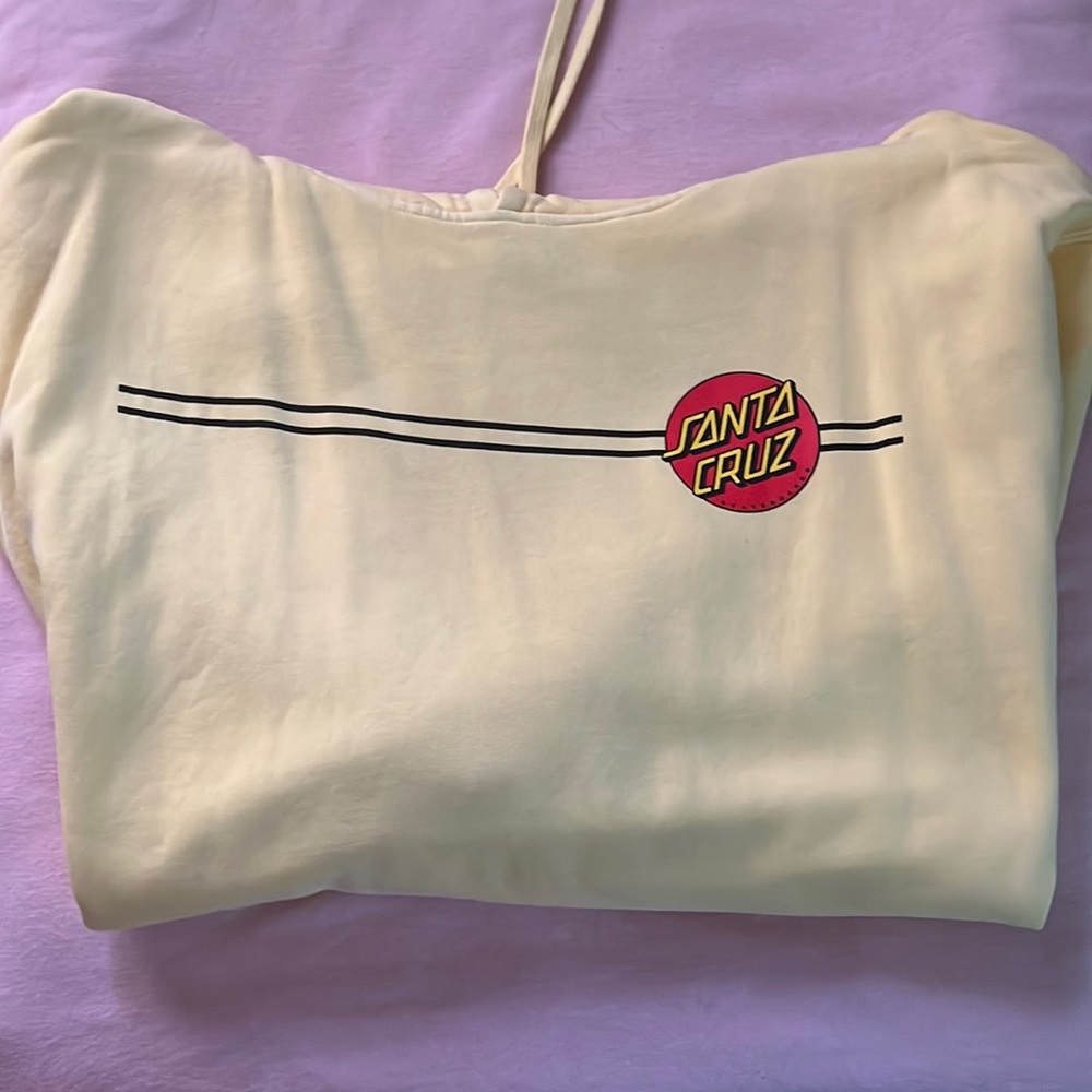 Santa Cruz yellow hoodie XL